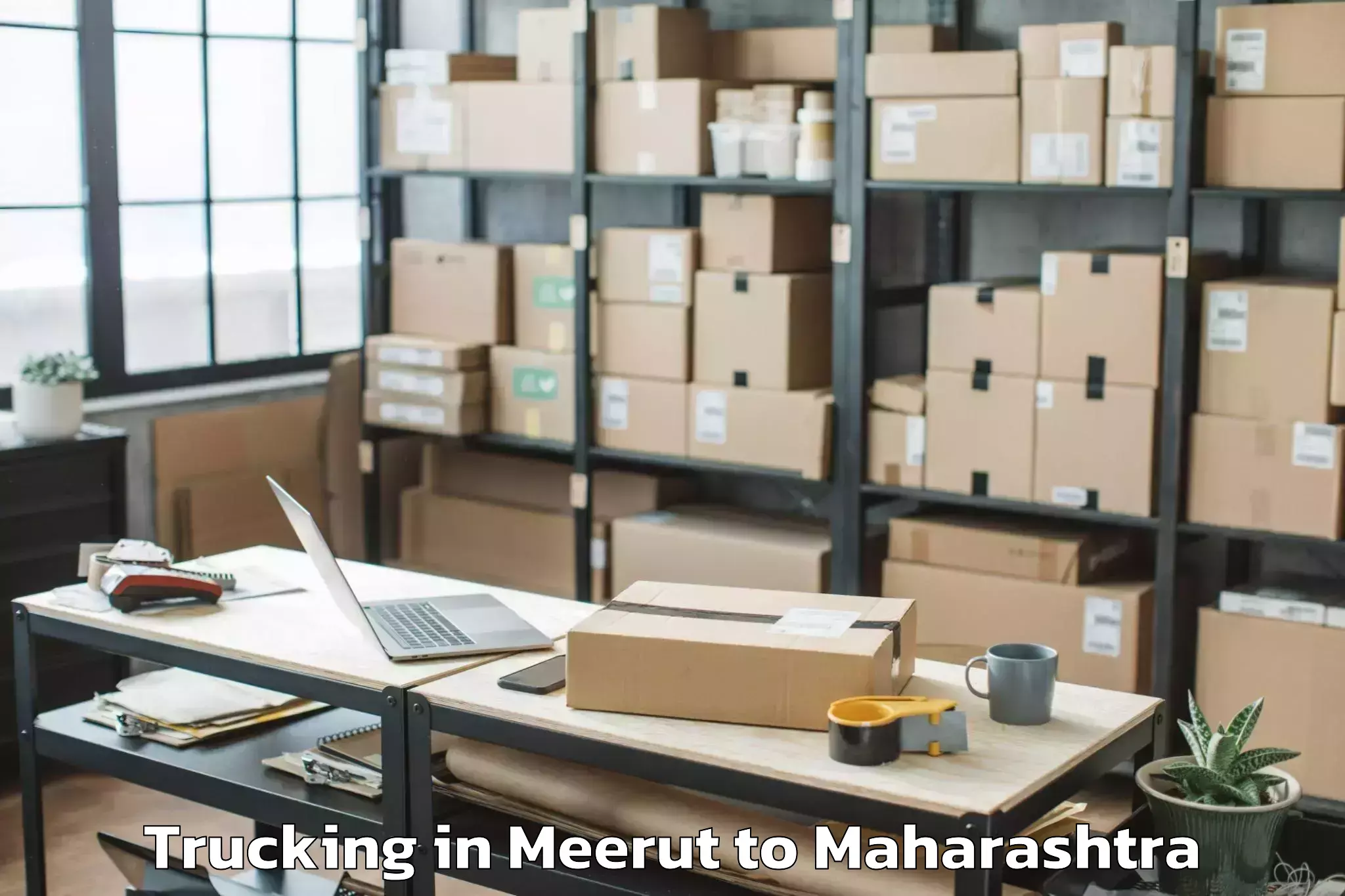 Leading Meerut to Jintur Trucking Provider